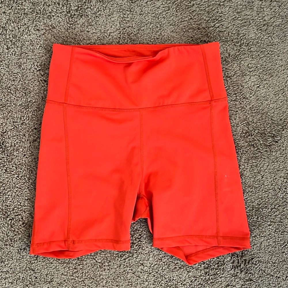 Vici Red Biker Shorts